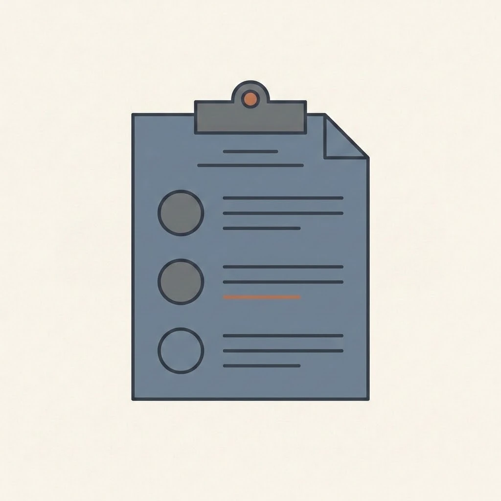 Bill of quantities icon